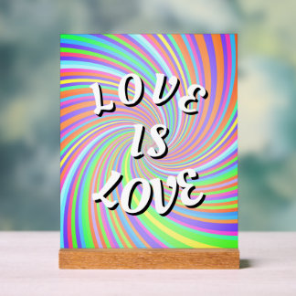 Señal Acrílica El amor es el orgullo del amor