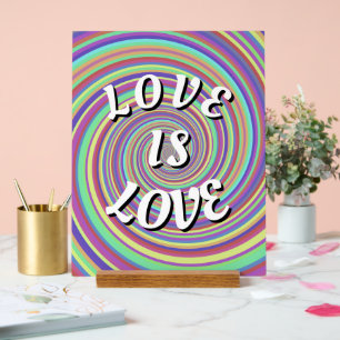 Señal Acrílica El amor es el orgullo del amor