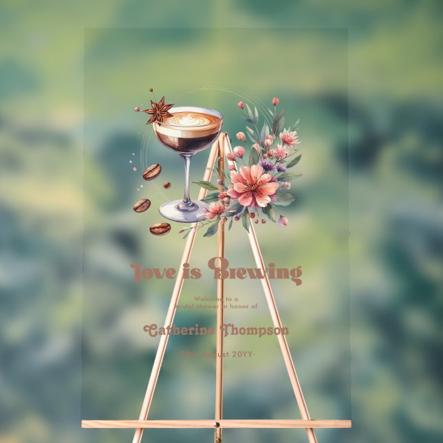 Señal Acrílica "El amor está en el aire" Bienvenida a la fiesta d (Neutral )