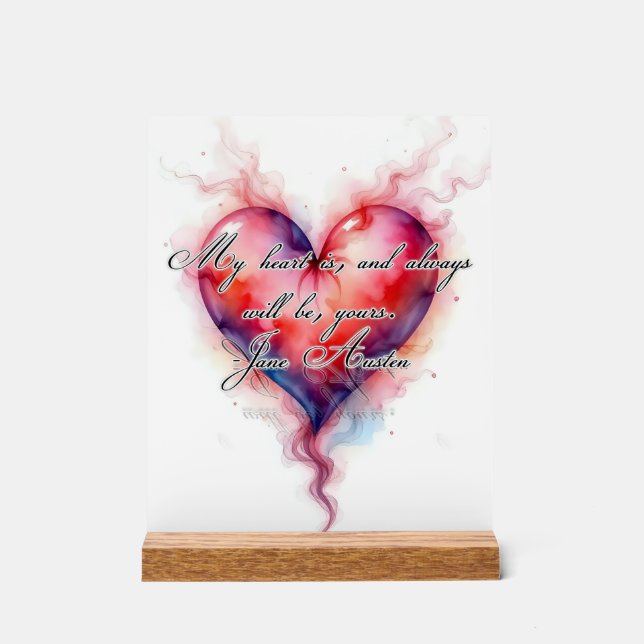 Señal Acrílica El corazón de Austin (Anverso)