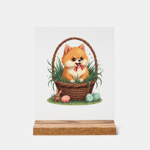 Señal Acrílica El desorden de Pascua de Gomi Vintage perro de Pas