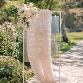 Señal Acrílica El Elegante Y Moderno Alfabético Encuentra A Su Bo