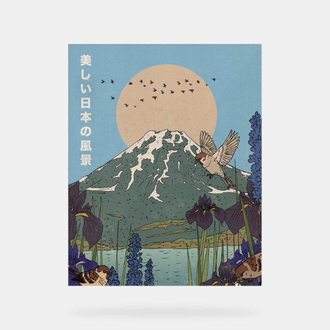 Señal Acrílica El hermoso paisaje (Anverso)