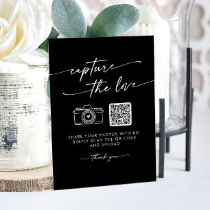 Señal Acrílica El negro moderno de Boho captura al Boda del amor