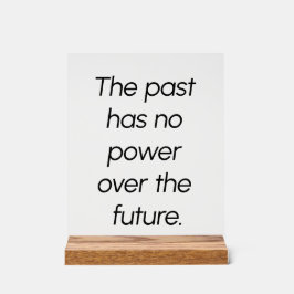 Señal Acrílica El pasado Rótulo acrílico