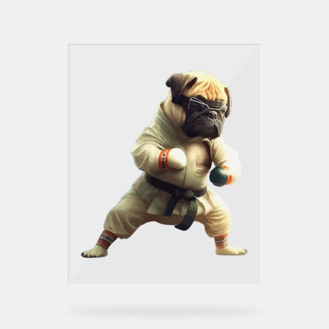 Señal Acrílica El perro sabe que Karate se transformó (Anverso)