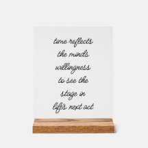 El próximo Rótulo acrílico de la vida