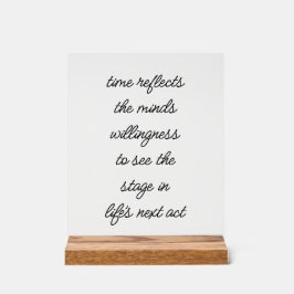 Señal Acrílica El próximo Rótulo acrílico de la vida