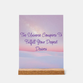 Señal Acrílica El Rótulo acrílico de las conspiraciones del unive