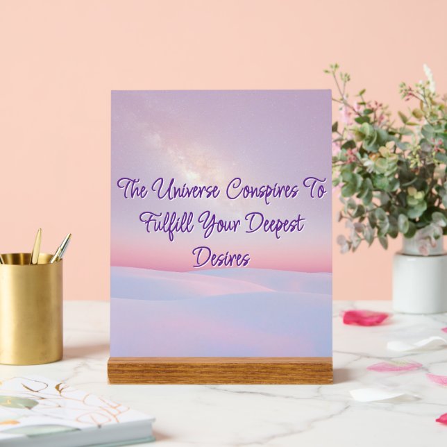 Señal Acrílica El Rótulo acrílico de las conspiraciones del unive (Boda)