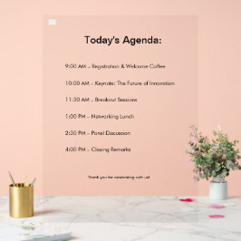 Señal Acrílica ¡El Rótulo Del Evento Que Se Destaca!