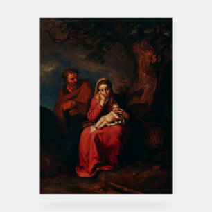 Señal Acrílica El vuelo a Egipto por Abraham Bloemaert 