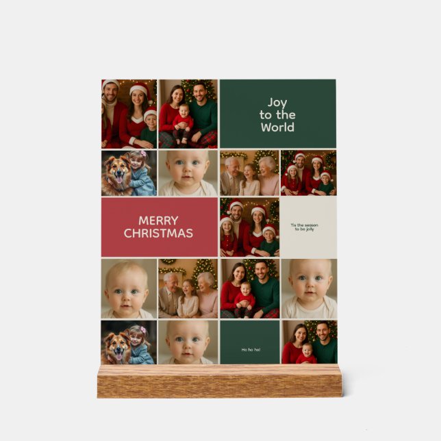 Señal Acrílica elegance big many collage Christmas images  (Anverso)