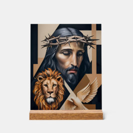 Señal Acrílica Elegancia neo-cubista: Un tributo