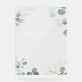 Señal Acrílica Elegancia Rótulo Boda grande