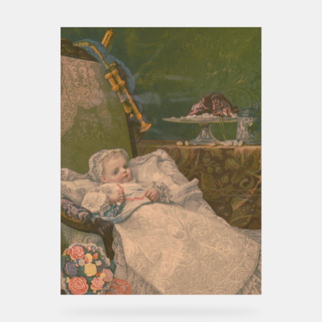 Señal Acrílica Elegancia victoriana: Un mundo infantil (Anverso)