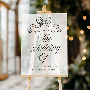 Señal Acrílica Elegancia Vintage Cartel de Bienvenida de Boda con