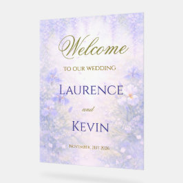 Señal Acrílica Elegant Botanical Wedding 