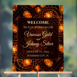 Señal Acrílica Elegant Classic Boho Modern Gold #901 Wedding