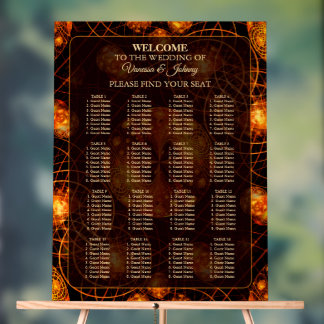 Señal Acrílica Elegant Classic Boho Modern Gold #901 Wedding