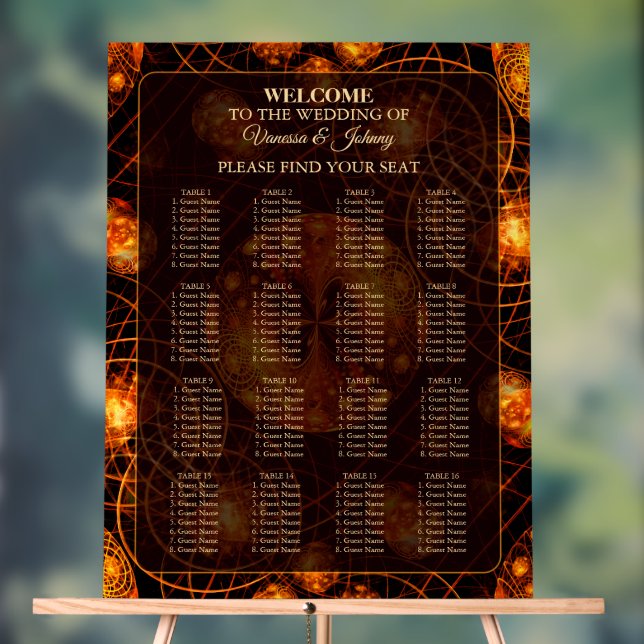 Señal Acrílica Elegant Classic Boho Modern Gold #901 Wedding (Neutral )