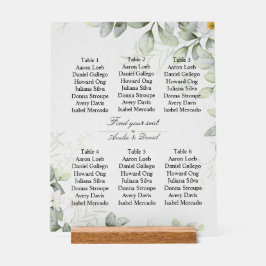 Señal Acrílica Elegant “Find Your Seat” Wedding Sign