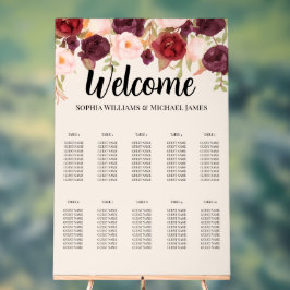 Señal Acrílica Elegant Floral Watercolor