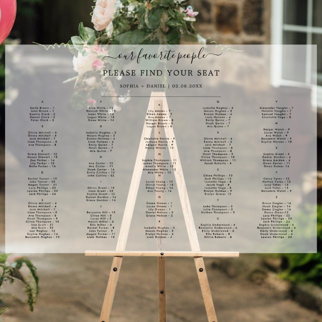 Señal Acrílica Elegante asiento Boda alpino escarchado (Subido por el creador)