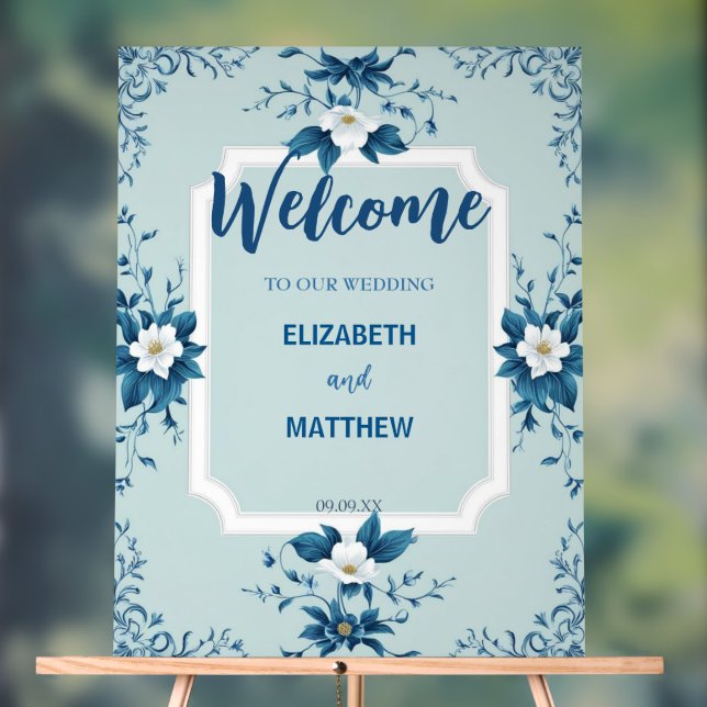 Señal Acrílica Elegante Boda de guiones clásicos (Neutral )