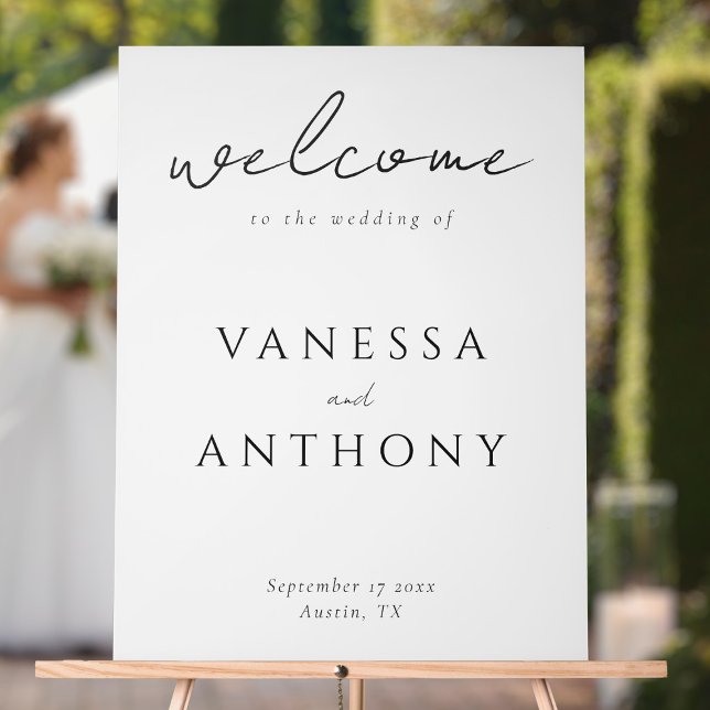 Señal Acrílica Elegante Boda Minimalista moderno (Subido por el creador)