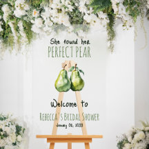 Elegante Brunch Perfect Pear Bridal Shower Bienven