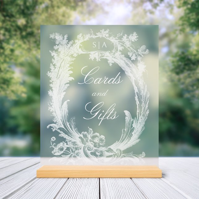 Señal Acrílica Elegante clásico floral rococó francés (Subido por el creador)