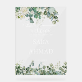 Señal Acrílica Elegante entrada islámica de Boda islámico