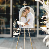 Elegante foto arca y bienvenida Boda de flores sil