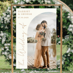 Señal Acrílica Elegante guión foto bienvenida Rótulo Boda