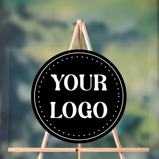 Señal Acrílica elegante, moderno, refinado y editable. (Neutral )