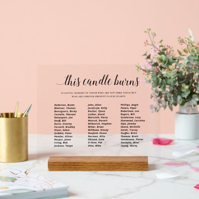 Señal Acrílica Elegante monumento conmemorativo de la Reunión de  (Boda)