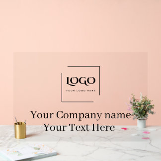Señal Acrílica Elegante plantilla de tu logo personalizada