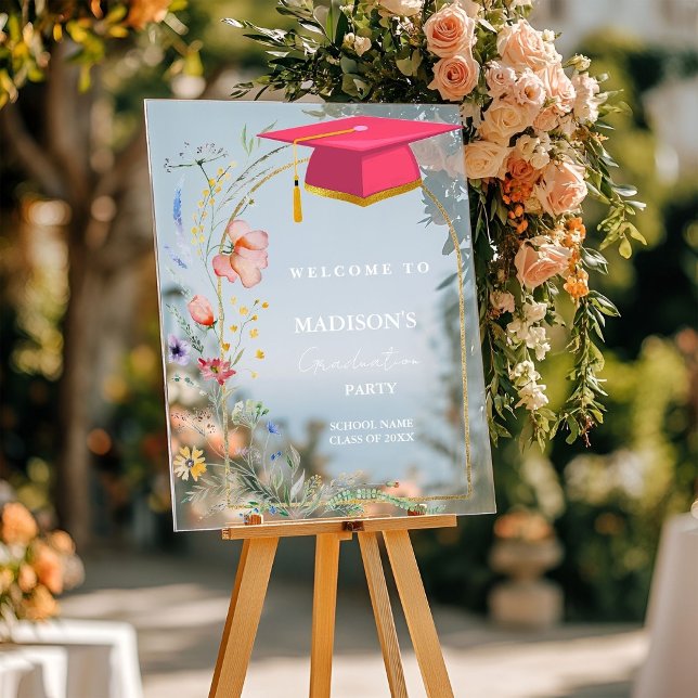 Señal Acrílica Elegante símbolo de bienvenida de la graduación de (Subido por el creador)