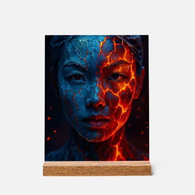 Señal Acrílica Elementare Schönheit – Eis und Glut (Anverso)