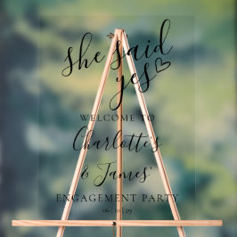 Señal Acrílica Ella Dijo Que Sí.