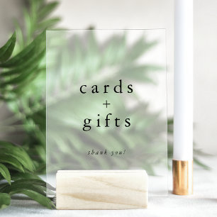 Señal Acrílica EMELIA Boda de tarjetas y regalos únicos del Boho 