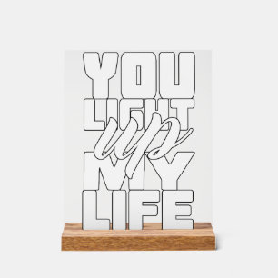 Señal Acrílica Encienden mi vida