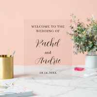 Entrada Boda de bienvenida minimalista personaliza