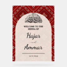 Entrada de Boda de bienvenida de la moderna Henna
