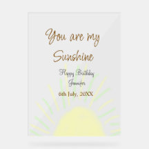 Eres mi nombre de agregación amarillo pastel sunsh