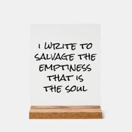 Señal Acrílica Escribo Rótulo acrílico