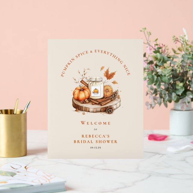 Señal Acrílica Especias de calabaza y todo lo bueno - Paneles de  (Boda)