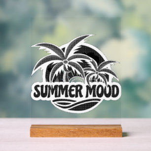 Señal Acrílica Estado de ánimo de verano