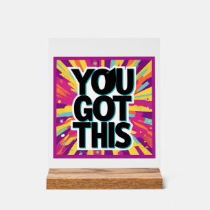 Señal Acrílica Estar inspirado - Diseños motivacionales y de mejo